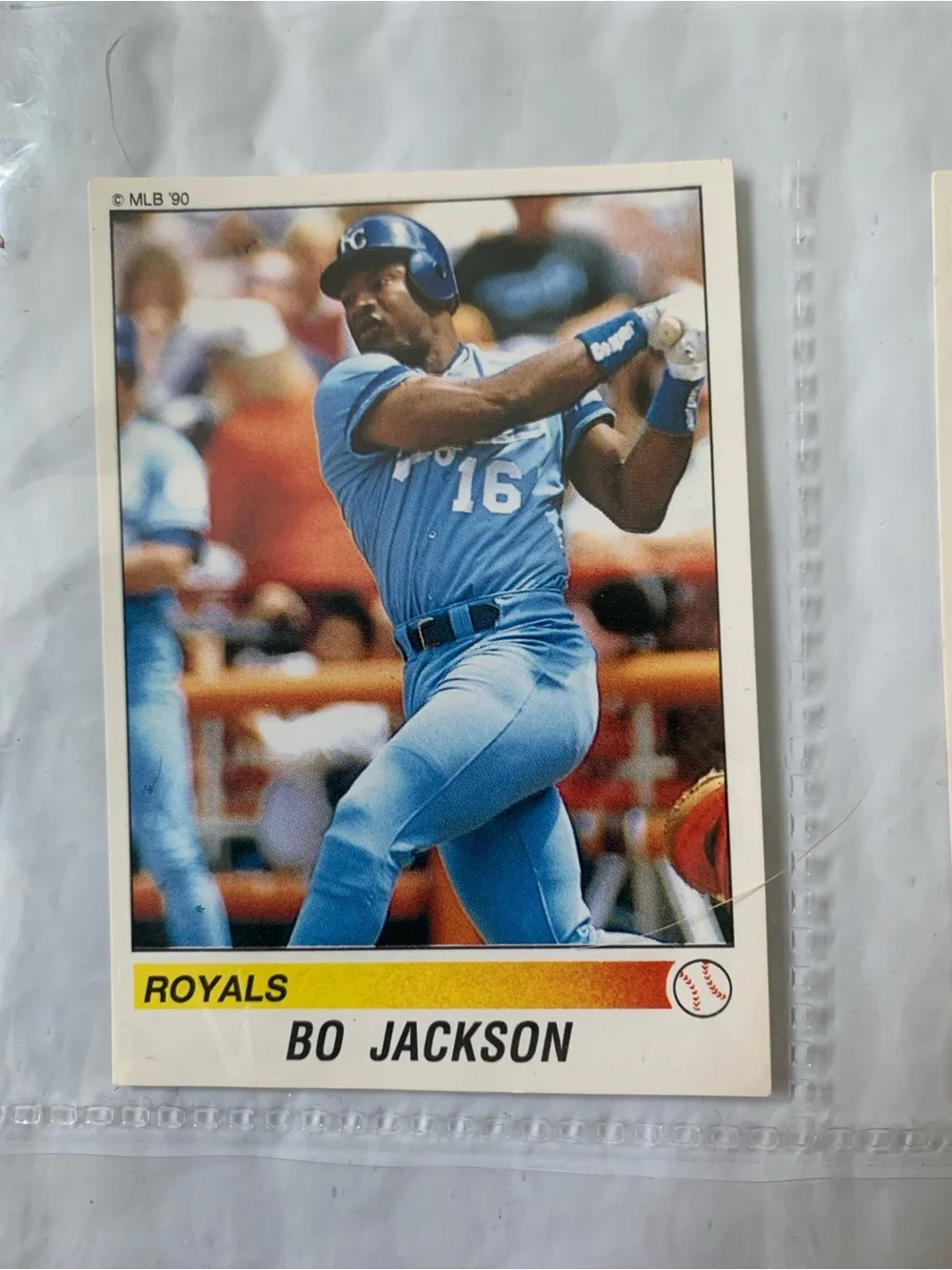 Panini 1990 Baseball MLB Sticker Card Lot (6) Bo Jackson Nolan Ryan Brett Abbot - Picture 3 of 8